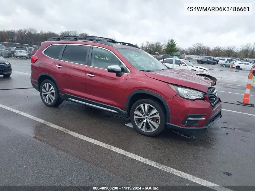 2019 Subaru Ascent Touring VIN: 4S4WMARD6K3486661 Lot: 40900290