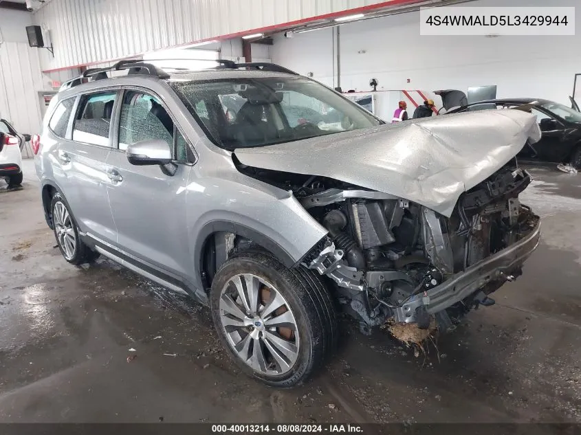 2020 Subaru Ascent Limited VIN: 4S4WMALD5L3429944 Lot: 40013214