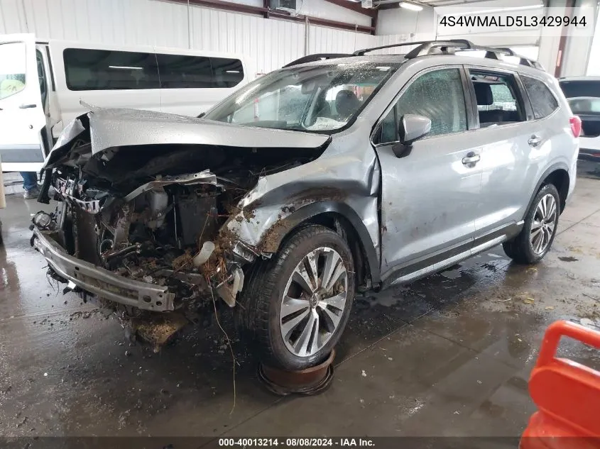 2020 Subaru Ascent Limited VIN: 4S4WMALD5L3429944 Lot: 40013214