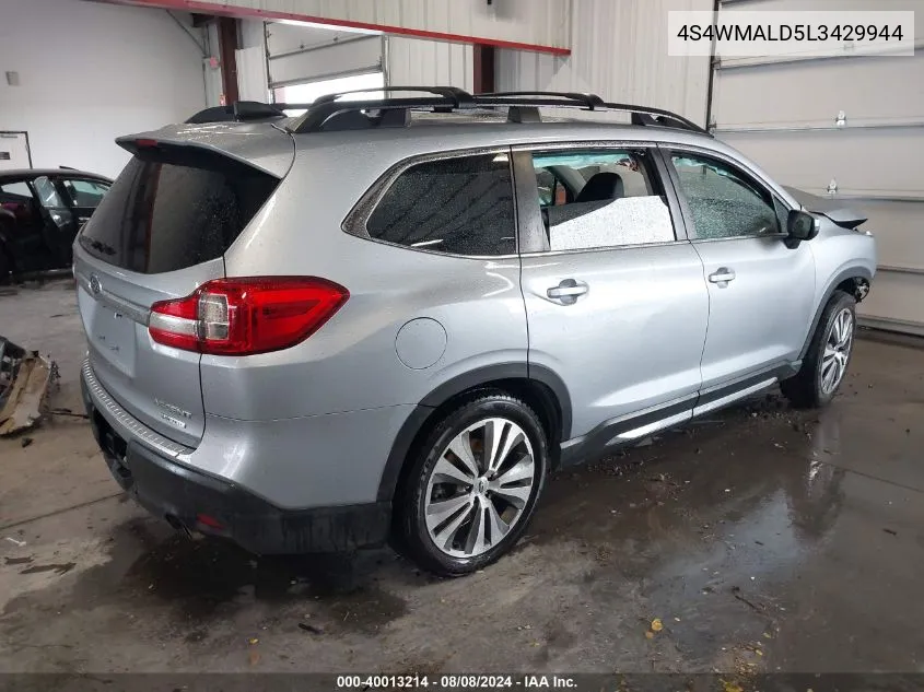 2020 Subaru Ascent Limited VIN: 4S4WMALD5L3429944 Lot: 40013214