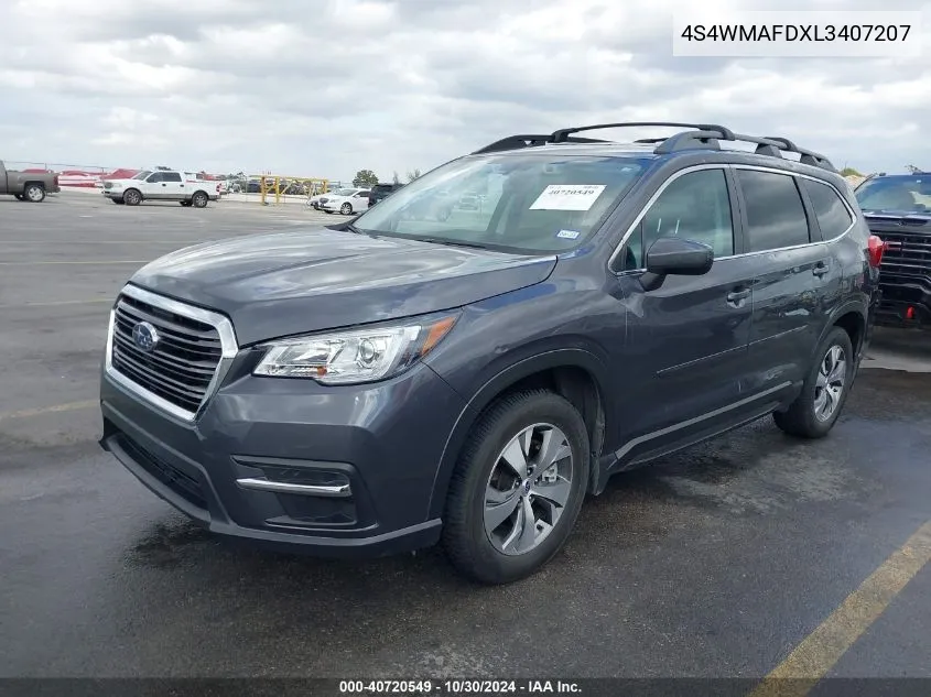 4S4WMAFDXL3407207 2020 Subaru Ascent Premium