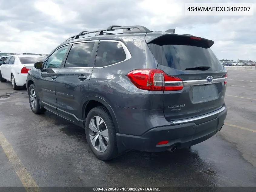 4S4WMAFDXL3407207 2020 Subaru Ascent Premium