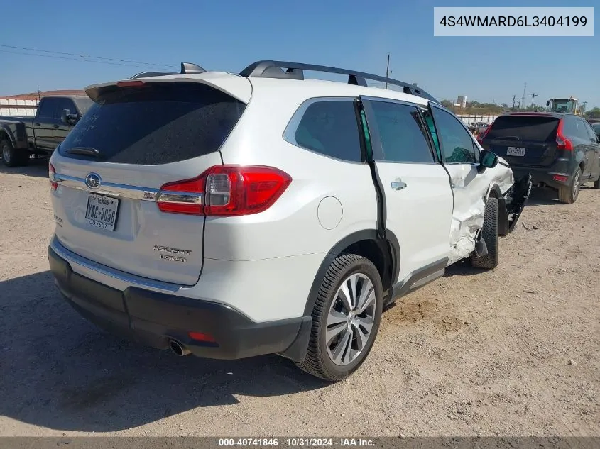 2020 Subaru Ascent Touring VIN: 4S4WMARD6L3404199 Lot: 40741846