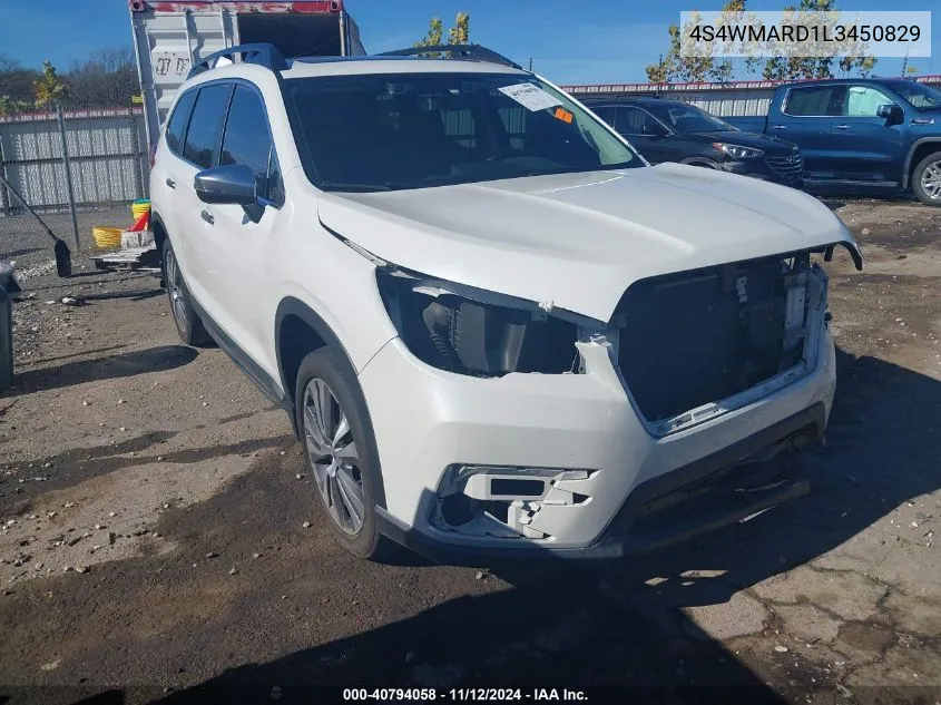 2020 Subaru Ascent Touring VIN: 4S4WMARD1L3450829 Lot: 40794058