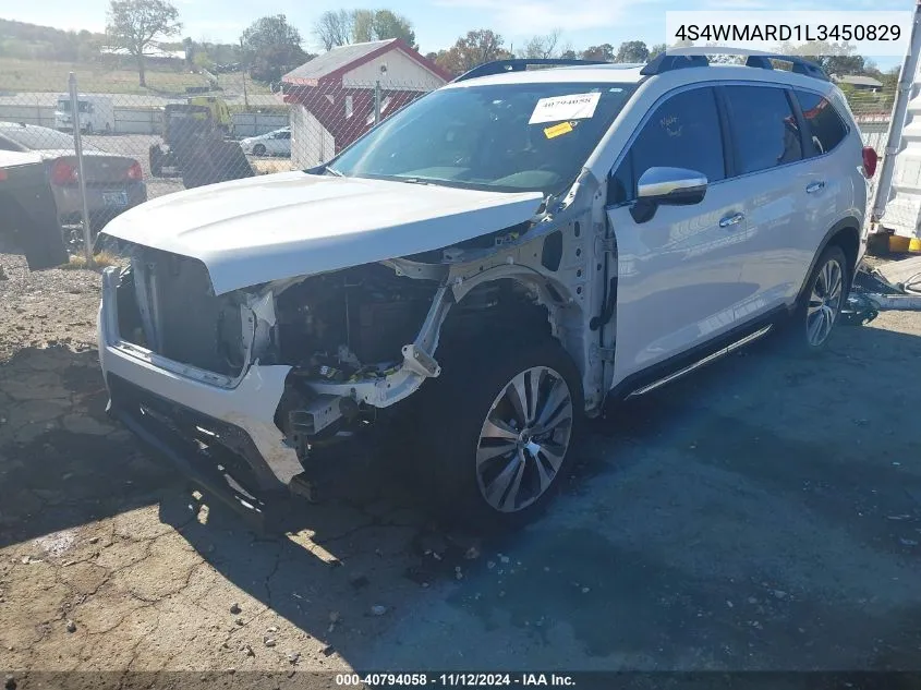 2020 Subaru Ascent Touring VIN: 4S4WMARD1L3450829 Lot: 40794058