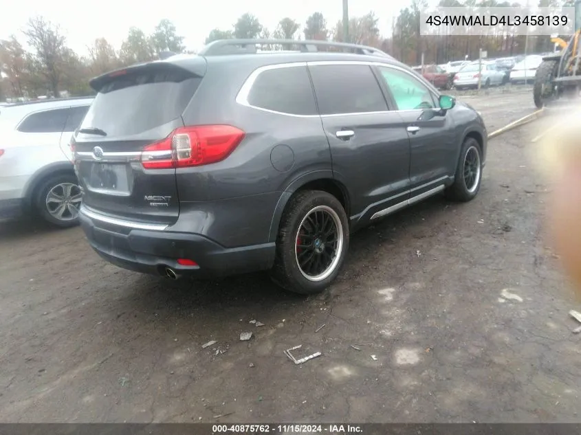 2020 Subaru Ascent Limited VIN: 4S4WMALD4L3458139 Lot: 40875762