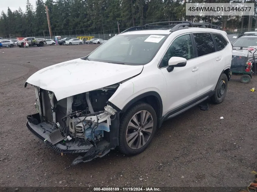 2020 Subaru Ascent Limited VIN: 4S4WMALD1L3446577 Lot: 40888189