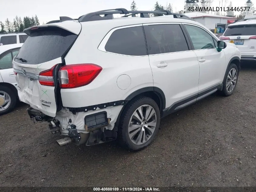 2020 Subaru Ascent Limited VIN: 4S4WMALD1L3446577 Lot: 40888189