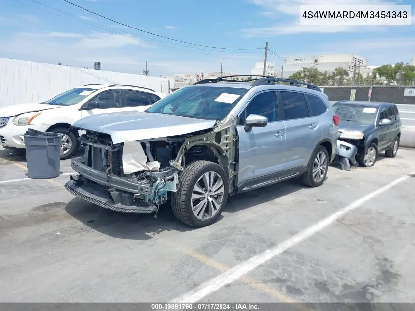 2021 Subaru Ascent Touring VIN: 4S4WMARD4M3454343 Lot: 39891760