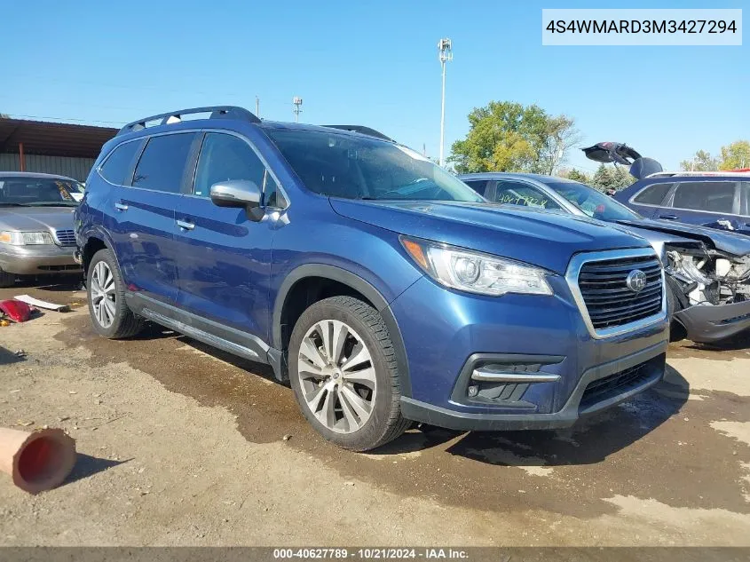 2021 Subaru Ascent Touring VIN: 4S4WMARD3M3427294 Lot: 40627789