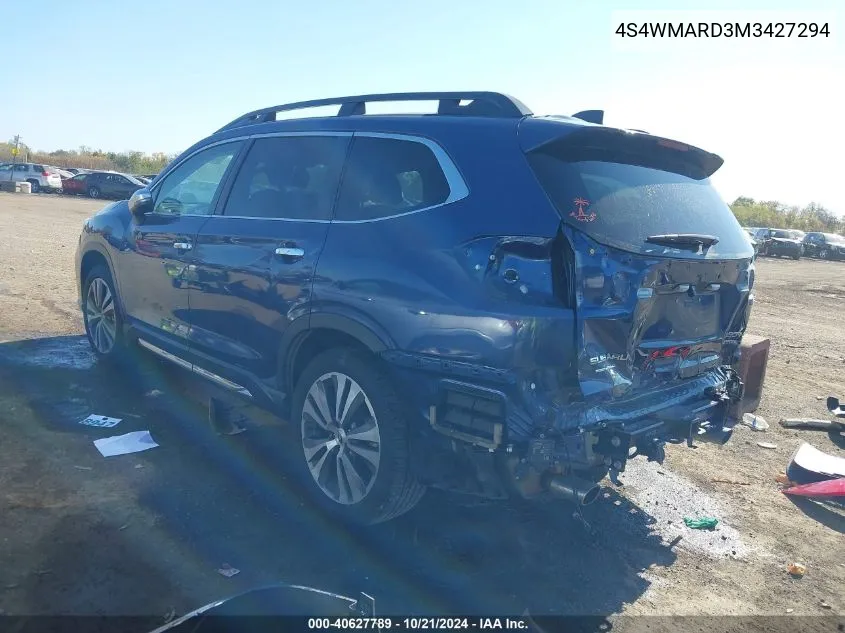 2021 Subaru Ascent Touring VIN: 4S4WMARD3M3427294 Lot: 40627789