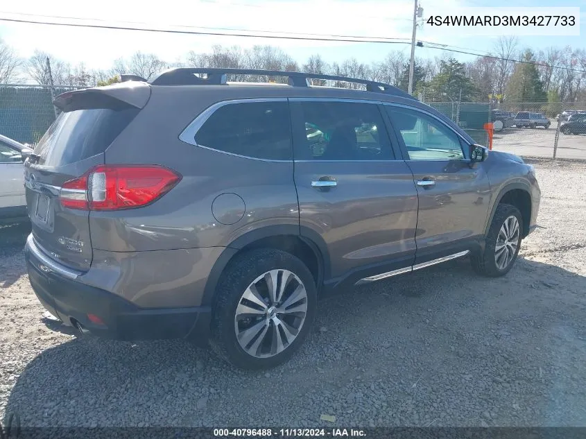 2021 Subaru Ascent Touring VIN: 4S4WMARD3M3427733 Lot: 40796488