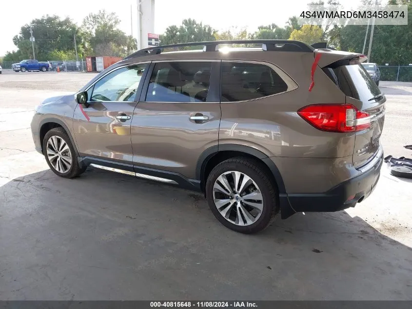 2021 Subaru Ascent Touring VIN: 4S4WMARD6M3458474 Lot: 40815648