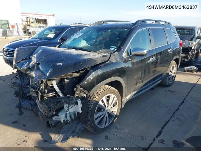 2021 Subaru Ascent Touring VIN: 4S4WMARD8M3463837 Lot: 40836392