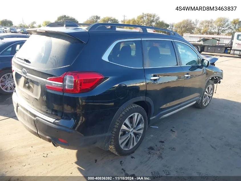 2021 Subaru Ascent Touring VIN: 4S4WMARD8M3463837 Lot: 40836392