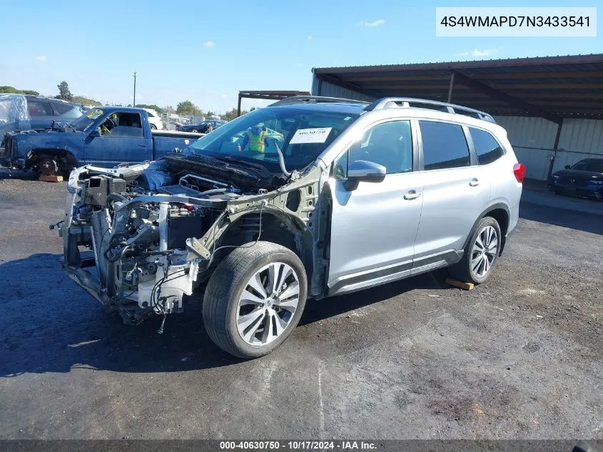 2022 Subaru Ascent Limited VIN: 4S4WMAPD7N3433541 Lot: 40630750