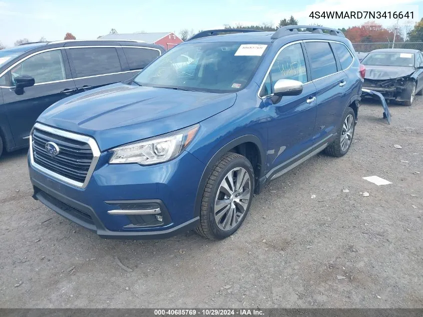 4S4WMARD7N3416641 2022 Subaru Ascent Touring