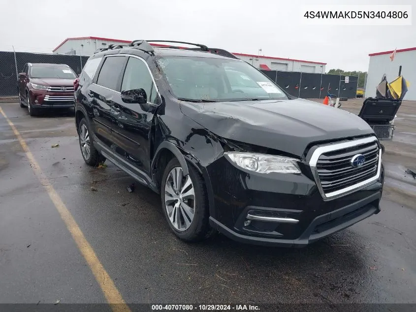 2022 Subaru Ascent Limited VIN: 4S4WMAKD5N3404806 Lot: 40707080