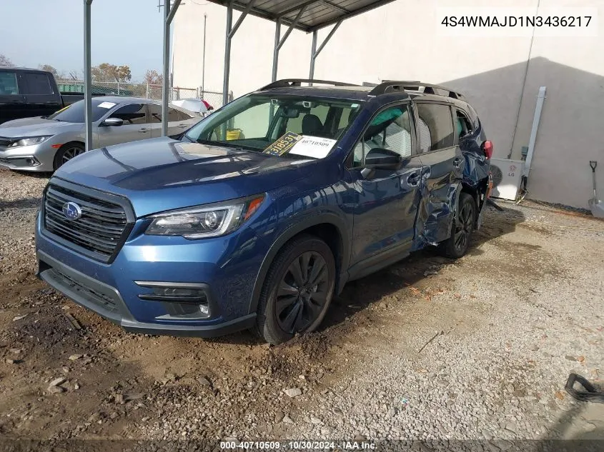 4S4WMAJD1N3436217 2022 Subaru Ascent Onyx Edition