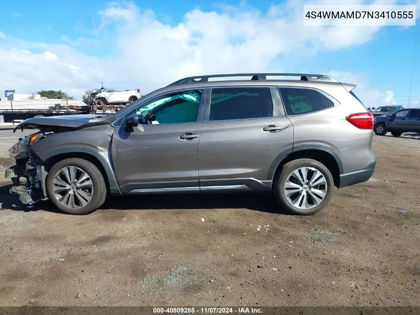 2022 Subaru Ascent Limited VIN: 4S4WMAMD7N3410555 Lot: 40809285