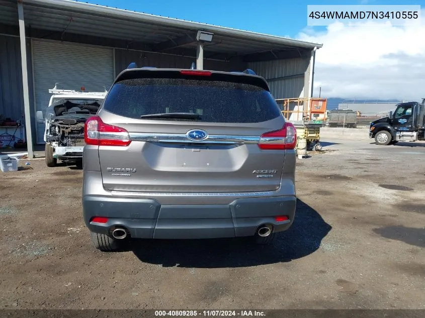 2022 Subaru Ascent Limited VIN: 4S4WMAMD7N3410555 Lot: 40809285