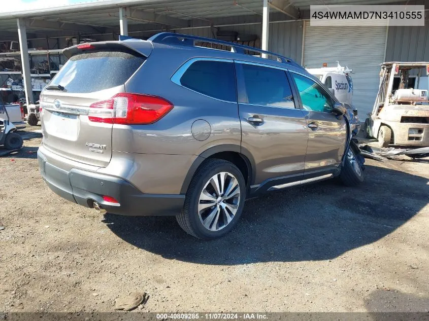 2022 Subaru Ascent Limited VIN: 4S4WMAMD7N3410555 Lot: 40809285