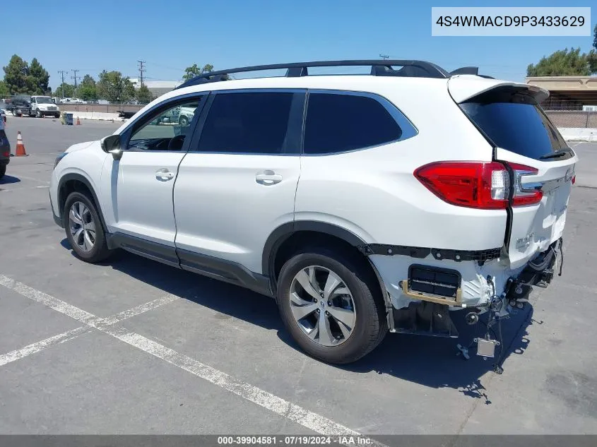 2023 Subaru Ascent Premium 8-Passenger VIN: 4S4WMACD9P3433629 Lot: 39904581