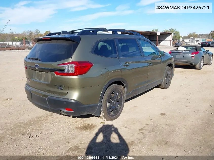 2023 Subaru Ascent Onyx Edition Limited 7-Passenger VIN: 4S4WMAKD4P3426721 Lot: 40809968