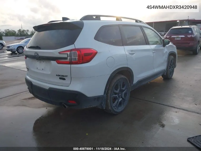 2024 Subaru Ascent Onyx Edition 7-Passenger VIN: 4S4WMAHDXR3420948 Lot: 40878001