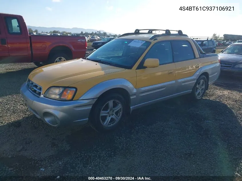 2003 Subaru Baja VIN: 4S4BT61C937106921 Lot: 40453270