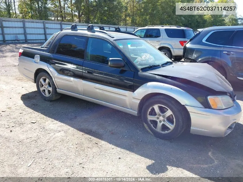 2003 Subaru Baja Sport VIN: 4S4BT62C037114257 Lot: 40575301