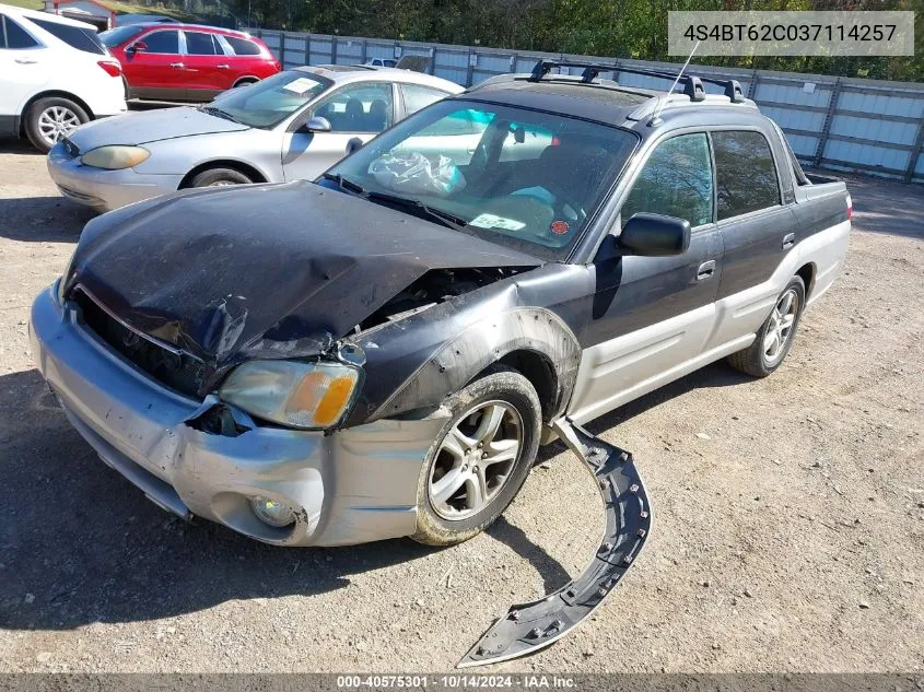 2003 Subaru Baja Sport VIN: 4S4BT62C037114257 Lot: 40575301