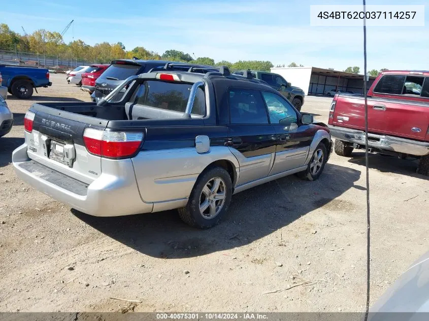 2003 Subaru Baja Sport VIN: 4S4BT62C037114257 Lot: 40575301