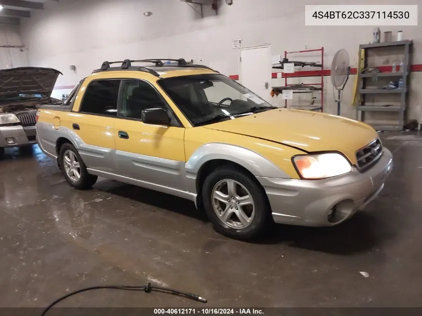 2003 Subaru Baja Sport VIN: 4S4BT62C337114530 Lot: 40612171