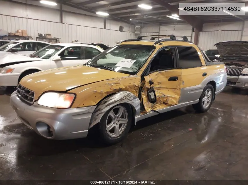 2003 Subaru Baja Sport VIN: 4S4BT62C337114530 Lot: 40612171