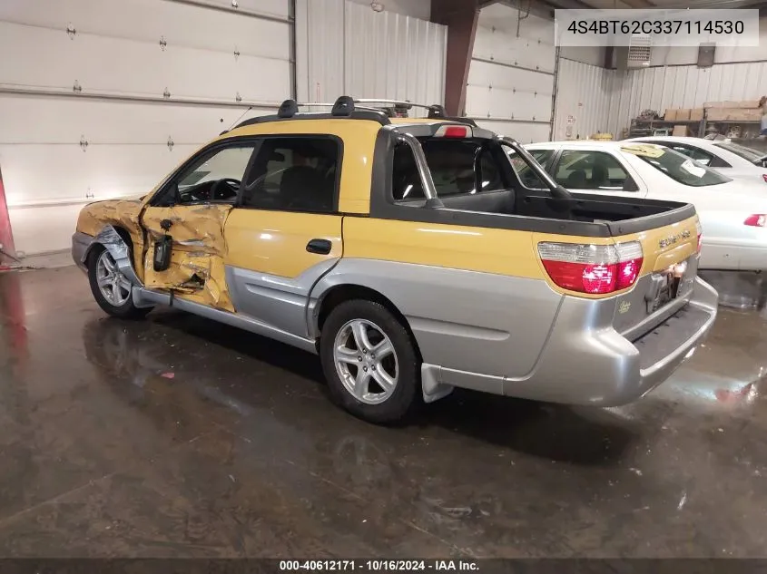 2003 Subaru Baja Sport VIN: 4S4BT62C337114530 Lot: 40612171