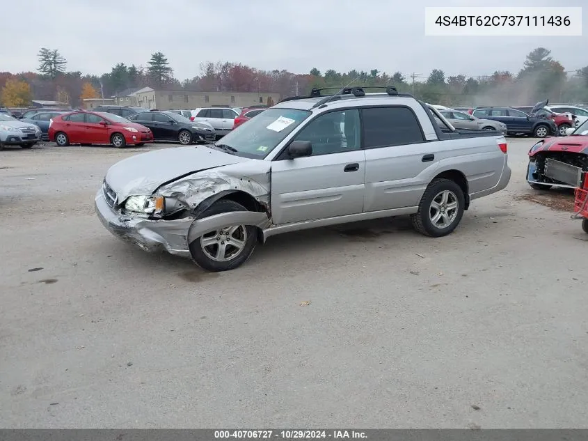 2003 Subaru Baja Sport VIN: 4S4BT62C737111436 Lot: 40706727