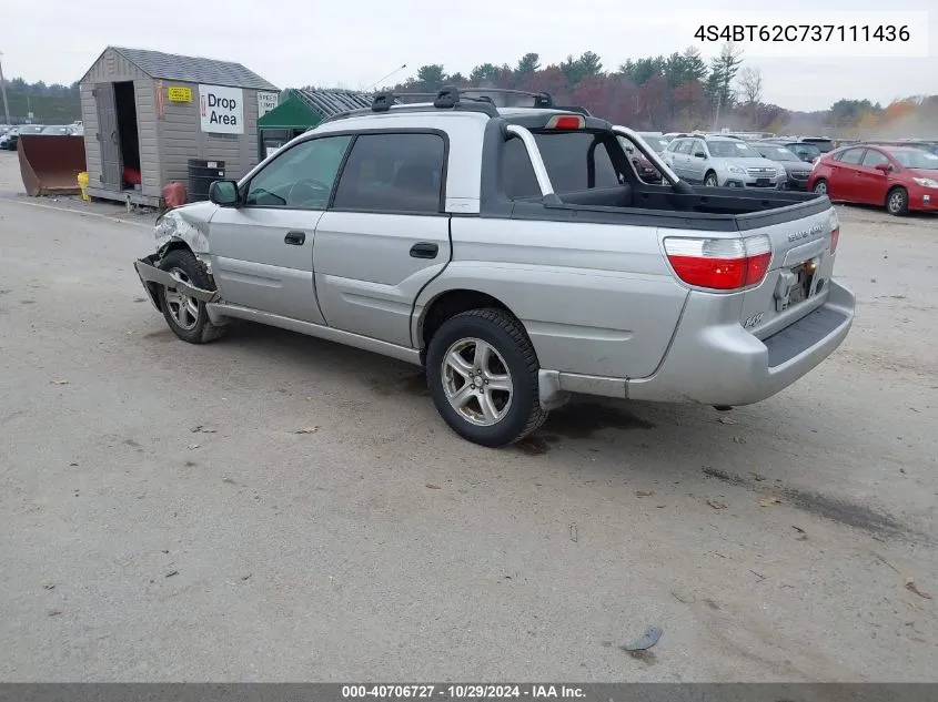 2003 Subaru Baja Sport VIN: 4S4BT62C737111436 Lot: 40706727