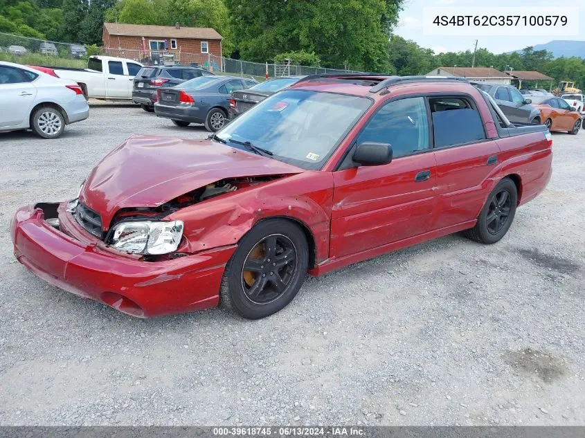 2005 Subaru Baja Sport VIN: 4S4BT62C357100579 Lot: 39618745