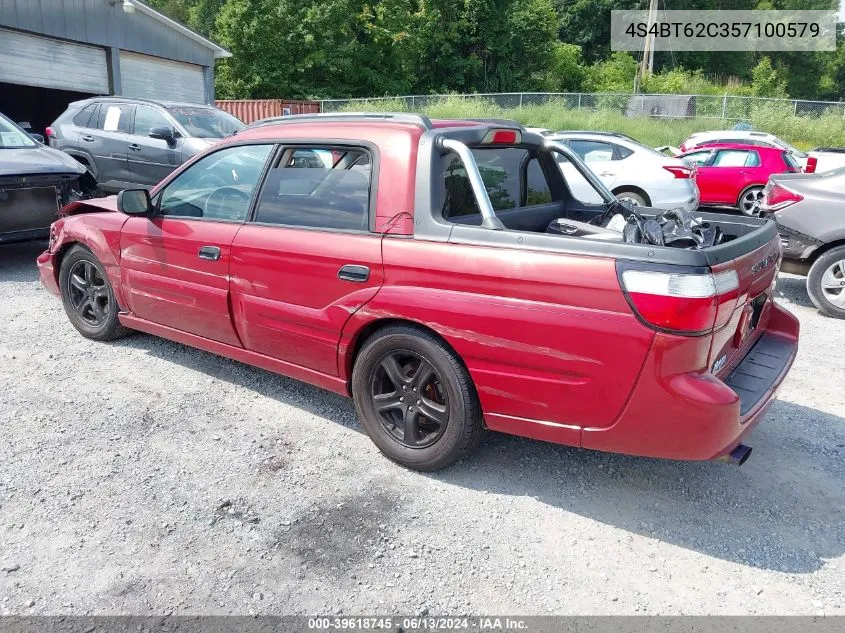 2005 Subaru Baja Sport VIN: 4S4BT62C357100579 Lot: 39618745