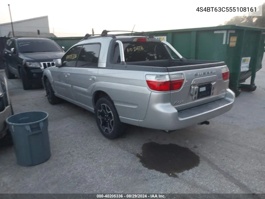 2005 Subaru Baja Turbo VIN: 4S4BT63C555108161 Lot: 40205336