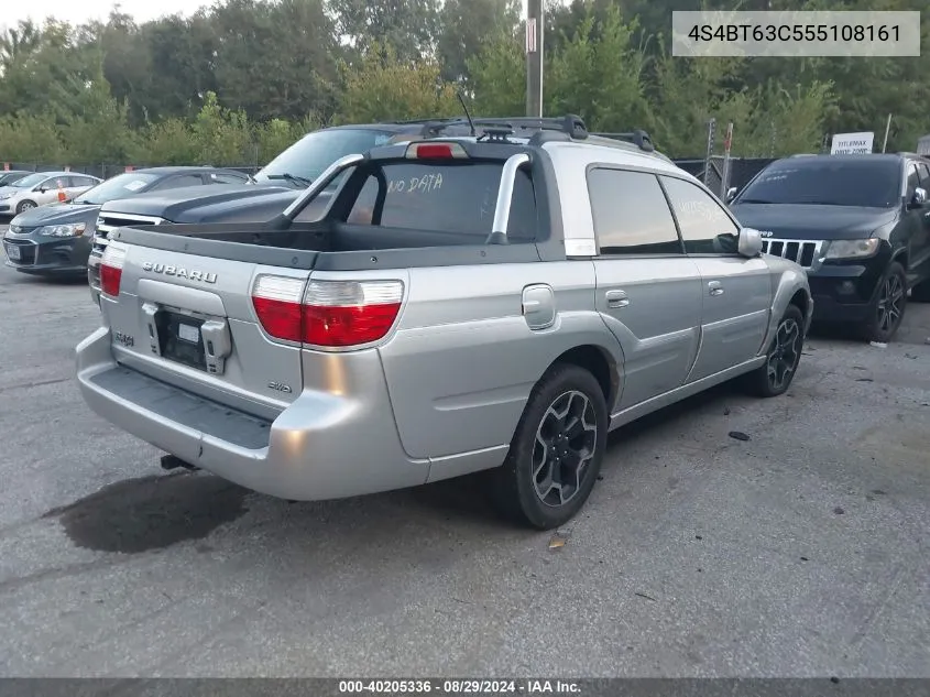 2005 Subaru Baja Turbo VIN: 4S4BT63C555108161 Lot: 40205336