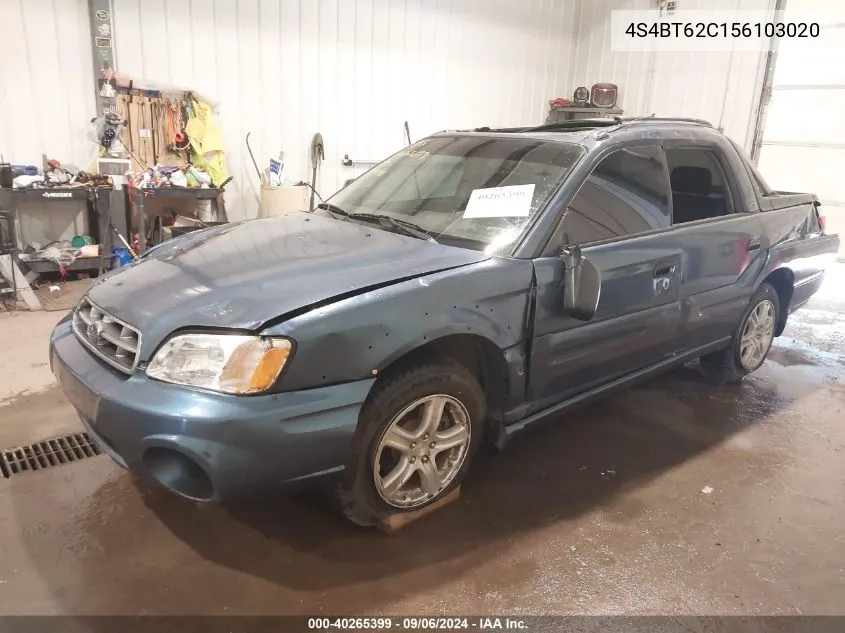 2005 Subaru Baja Sport VIN: 4S4BT62C156103020 Lot: 40265399