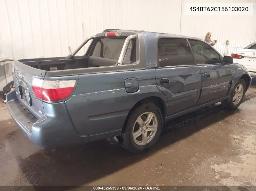 2005 Subaru Baja Sport VIN: 4S4BT62C156103020 Lot: 40265399