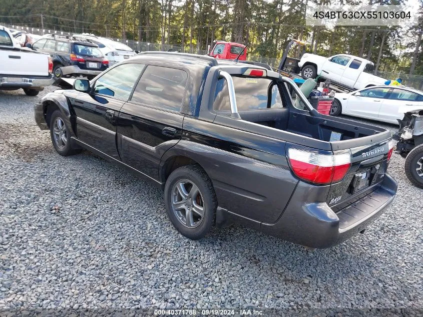 2005 Subaru Baja Turbo VIN: 4S4BT63CX55103604 Lot: 40371788