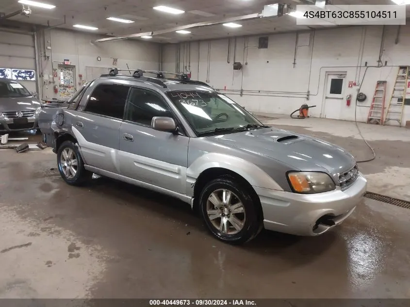 2005 Subaru Baja Turbo VIN: 4S4BT63C855104511 Lot: 40449673