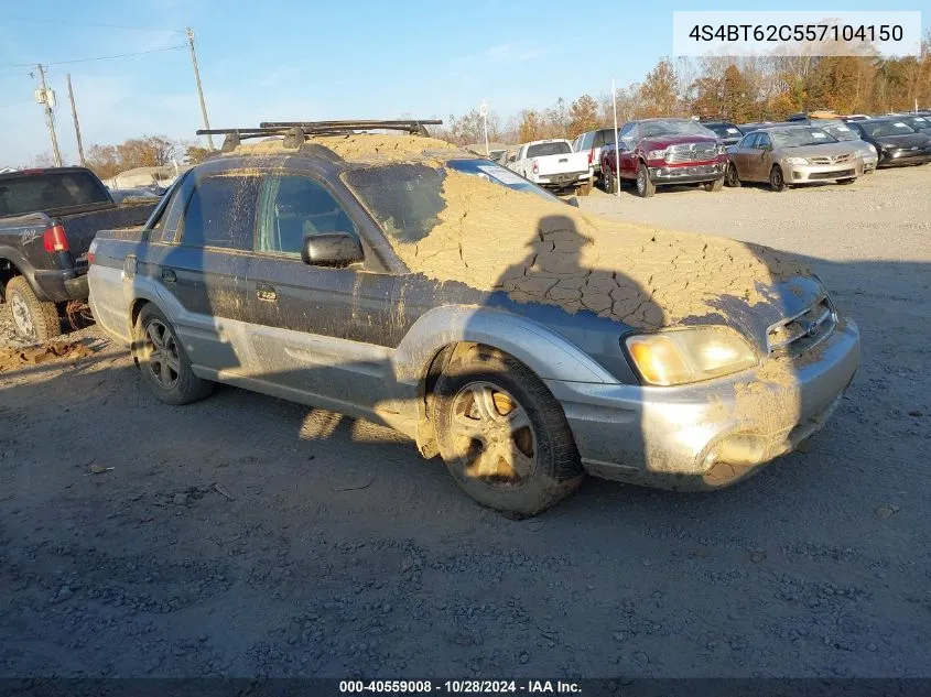 2005 Subaru Baja Sport VIN: 4S4BT62C557104150 Lot: 40559008