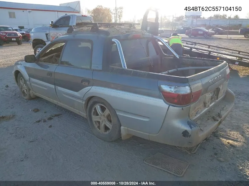 2005 Subaru Baja Sport VIN: 4S4BT62C557104150 Lot: 40559008