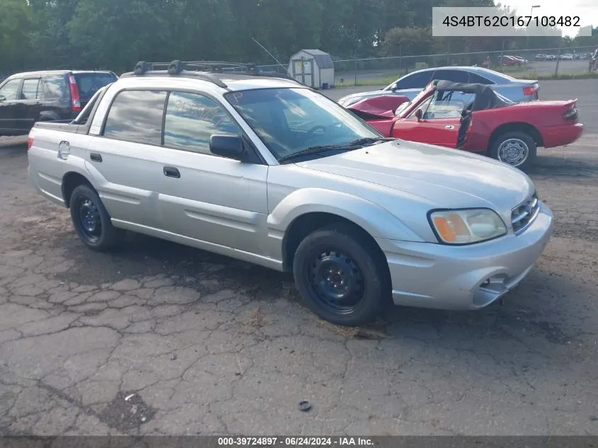 2006 Subaru Baja Sport VIN: 4S4BT62C167103482 Lot: 39724897