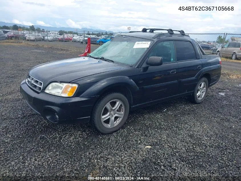 2006 Subaru Baja Sport VIN: 4S4BT62C367105668 Lot: 40148661